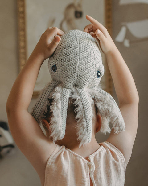 The Mini Octopus Stuffed Animal Plushie GrandMa Mini by BigStuffed