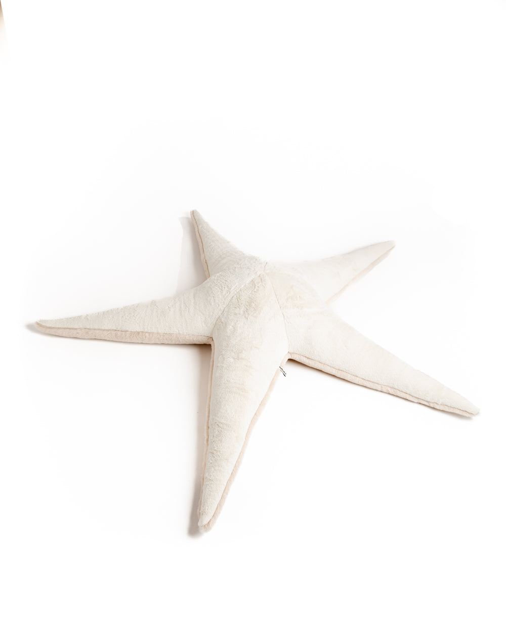 The Starfish Pouf Beige Fur Giant by BigStuffed