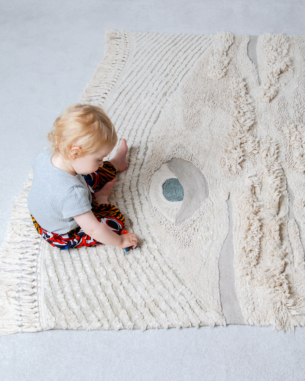 The Whale Rug Washable Rugs Natural One Size by BigStuffed