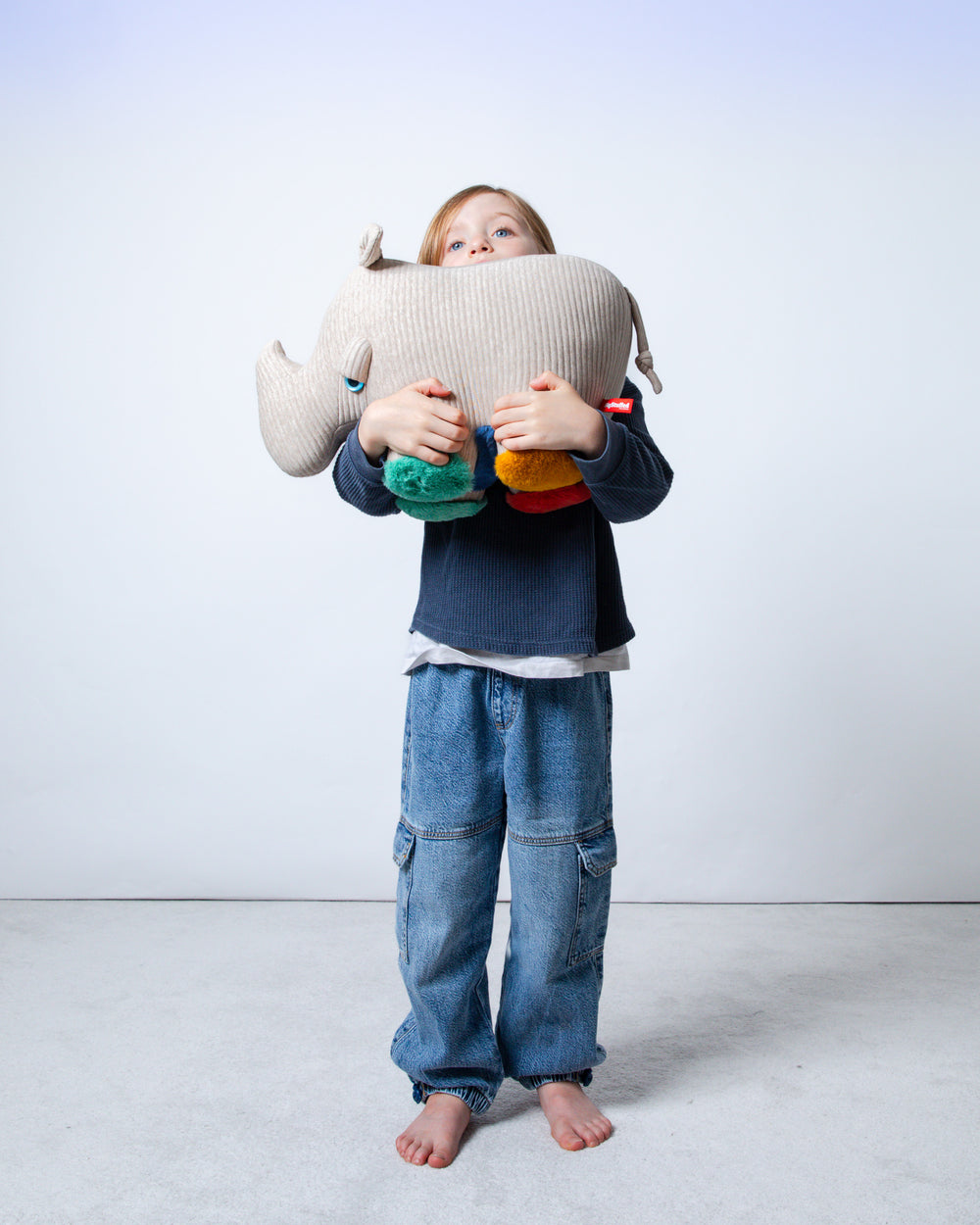 The Rhino Stuffed Animal Plushie Primary Small by BigStuffed