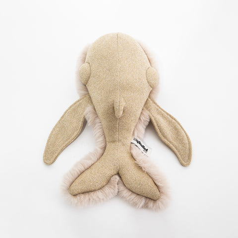 The Mini Gold Whale Stuffed Animal Plushie by BigStuffed