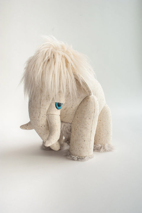 The Mammoth Stuffed Animal Plushie Ivory Small by BigStuffed