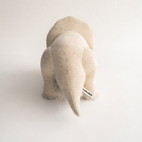 The Trino Stuffed Animal Plushie Ivory Small by BigStuffed