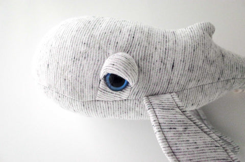 The Mini Whale Stuffed Animal Plushie GrandPa Mini by BigStuffed