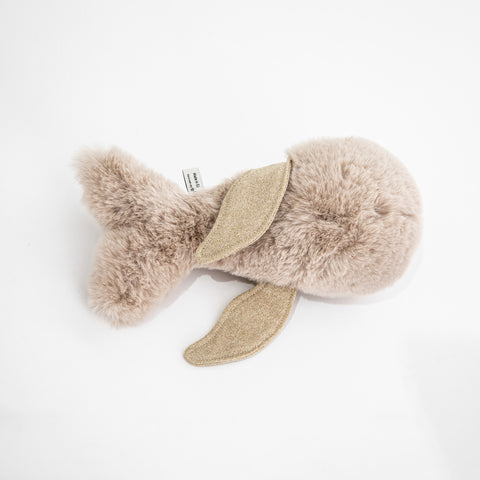 The Mini Gold Whale Stuffed Animal Plushie by BigStuffed