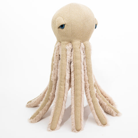 The Octopus Stuffed Animal Plushie Gold Small by BigStuffed