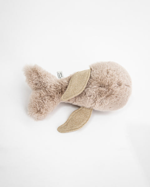 The Mini Whale Stuffed Animal Plushie Gold Mini by BigStuffed