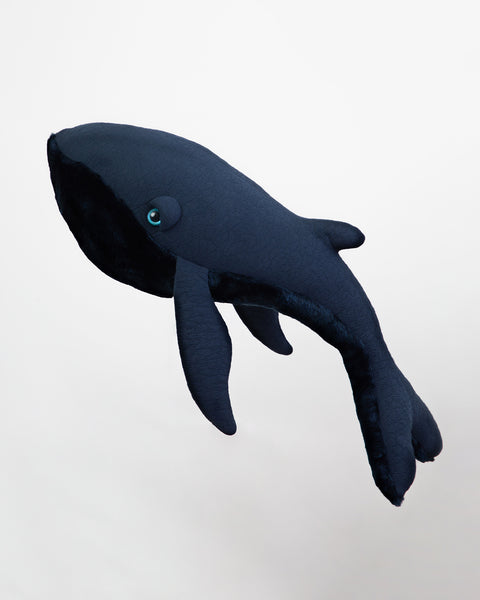 The Whale Stuffed Animal Plushie Night Big by BigStuffed