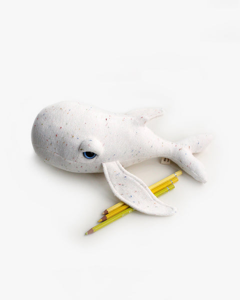 The Mini Whale Stuffed Animal Plushie Freckled Mini by BigStuffed