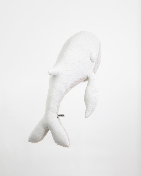 The Whale Stuffed Animal Plushie Albino Small by BigStuffed