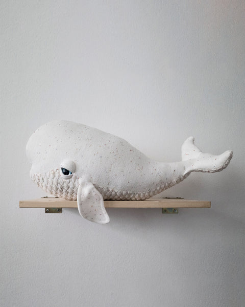 The Beluga Stuffed Animal Plushie Freckled Small by BigStuffed