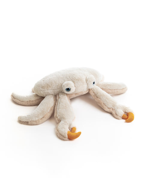 The Crab Stuffed Animal Plushie Beige Fur Giant by BigStuffed