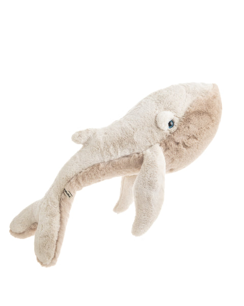 The Whale Stuffed Animal Plushie Beige fur Big by BigStuffed