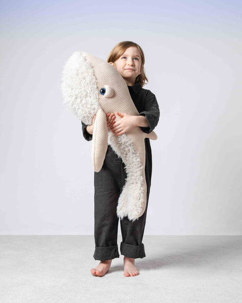 The Whale Stuffed Animal Plushie Mama Big by BigStuffed