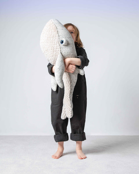 The Whale Stuffed Animal Plushie Original Big by BigStuffed