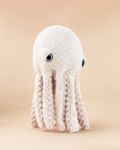 The Mini Octopus Stuffed Animal Plushie Albino Fur Mini by BigStuffed