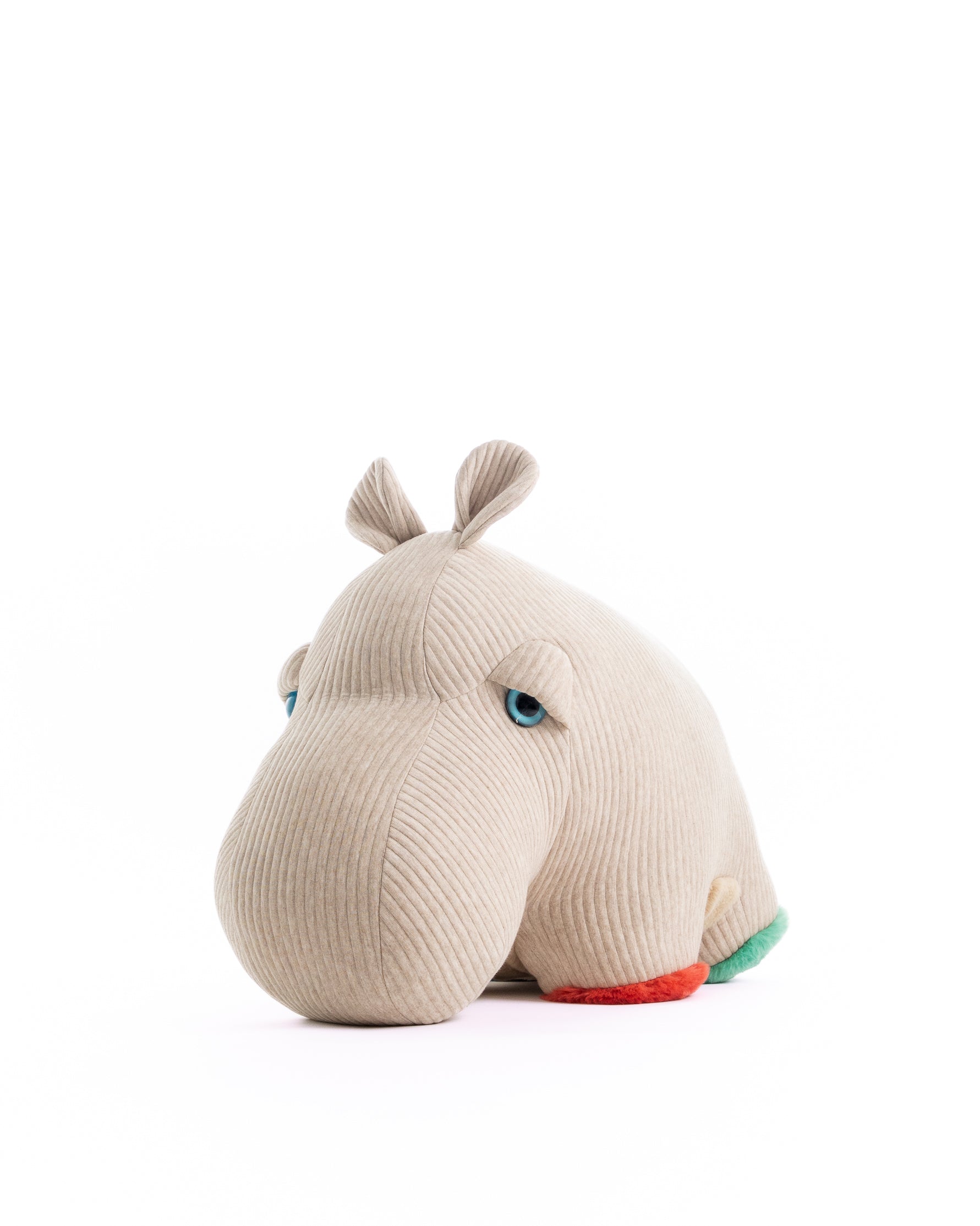 BigStuffed Full Fur Hippo Plush Companion