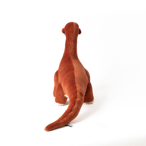 The Velvet Dino Stuffed Animal Plushie Red Small by BigStuffed