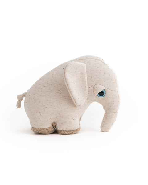 The Mini Elephant Stuffed Animal Plushie Ivory Mini by BigStuffed