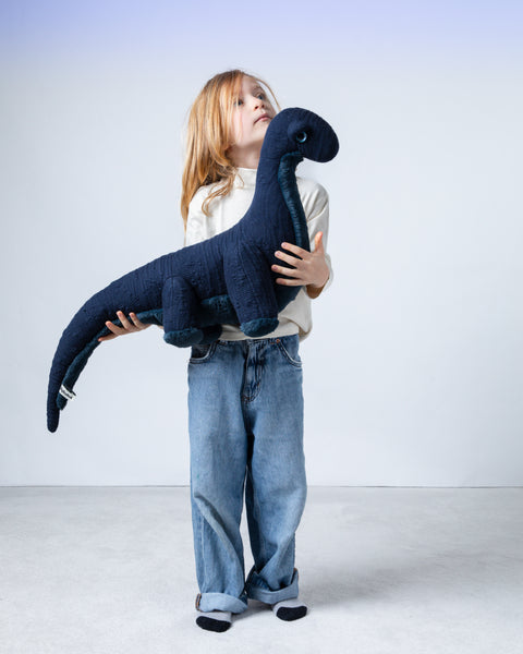 The Dinosaur Stuffed Animal Plushie Midnight Small by BigStuffed