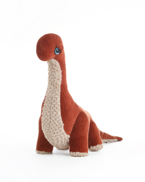 The Dinosaur Stuffed Animal Plushie Red Velvet Big by BigStuffed