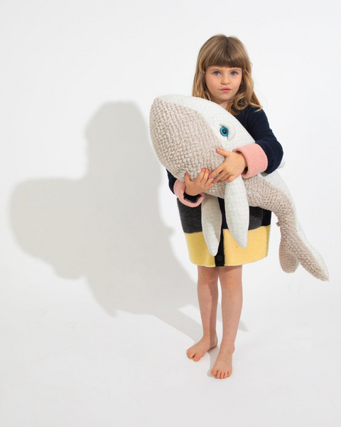 The Heart Whale Stuffed Animal Plushie by BigStuffed