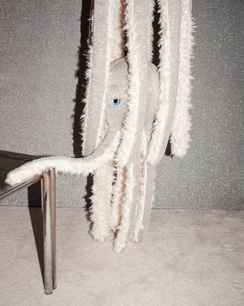 The Octopus Stuffed Animal Plushie Silver Small by BigStuffed