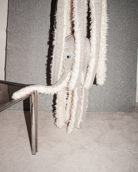 The Octopus Stuffed Animal Plushie Silver Small by BigStuffed