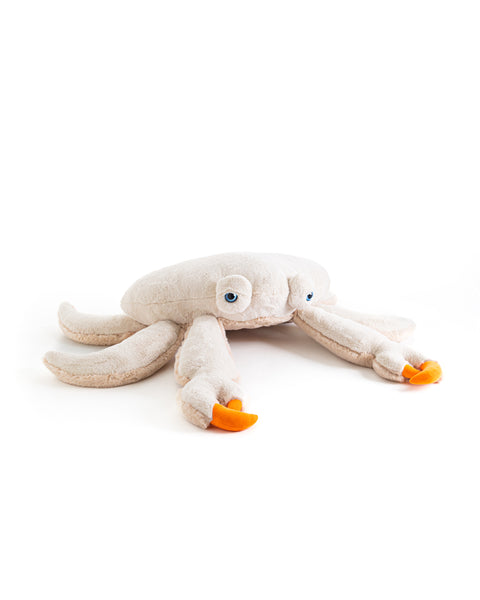 The Crab Stuffed Animal Plushie Beige Fur Big by BigStuffed