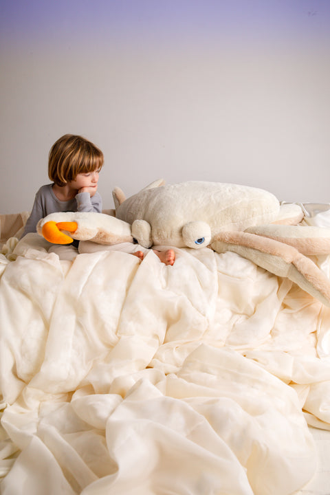 The Crab Stuffed Animal Plushie Beige Fur Giant by BigStuffed