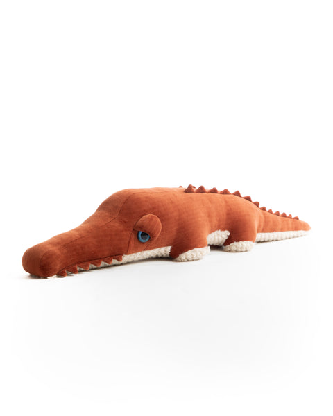 The Crocodile Stuffed Animal Plushie Red Velvet Big by BigStuffed