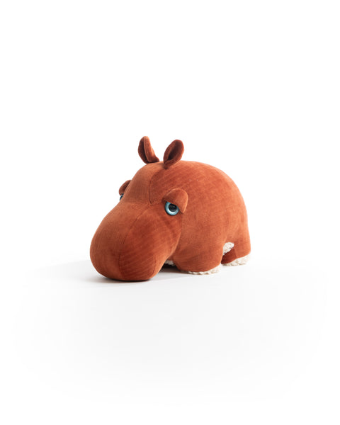 The Hippo Stuffed Animal Plushie Red Velvet Small by BigStuffed