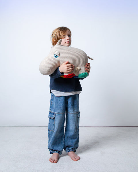 The Hippo Stuffed Animal Plushie Primary Small by BigStuffed