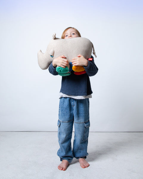 The Rhino Stuffed Animal Plushie Primary Small by BigStuffed