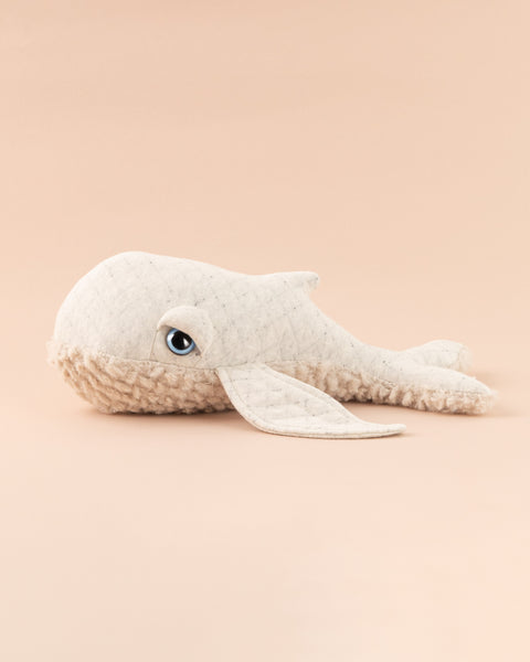 The Mini Whale Stuffed Animal Plushie Albino Fur Mini by BigStuffed