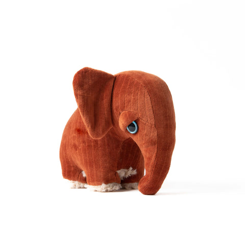 The Mini Elephant Stuffed Animal Plushie Red Mini by BigStuffed