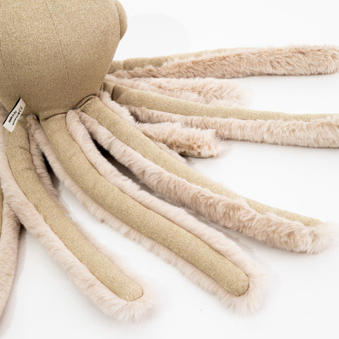 The Gold Octopus Stuffed Animal Plushie by BigStuffed