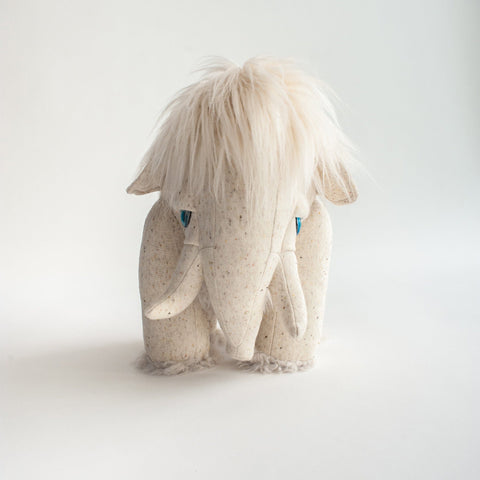 The Mammoth Stuffed Animal Plushie Ivory Small by BigStuffed