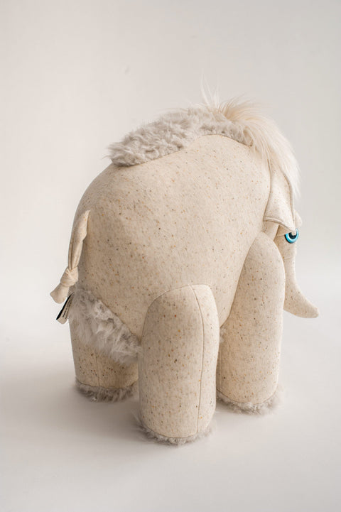 The Mammoth Stuffed Animal Plushie Ivory Big by BigStuffed