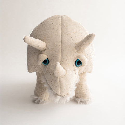The Trino Stuffed Animal Plushie Ivory Big by BigStuffed
