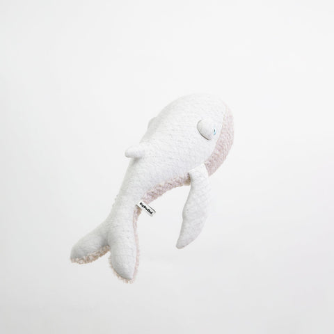 The Whale Stuffed Animal Plushie Albino Small by BigStuffed