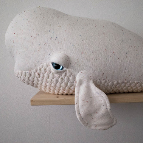 The Beluga Stuffed Animal Plushie Freckled Big by BigStuffed