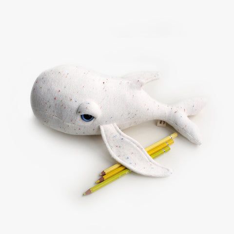 The Mini Whale Stuffed Animal Plushie Freckled Mini by BigStuffed