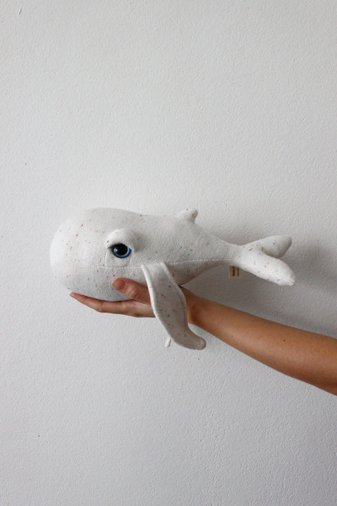 The Mini Whale Stuffed Animal Plushie Freckled Mini by BigStuffed