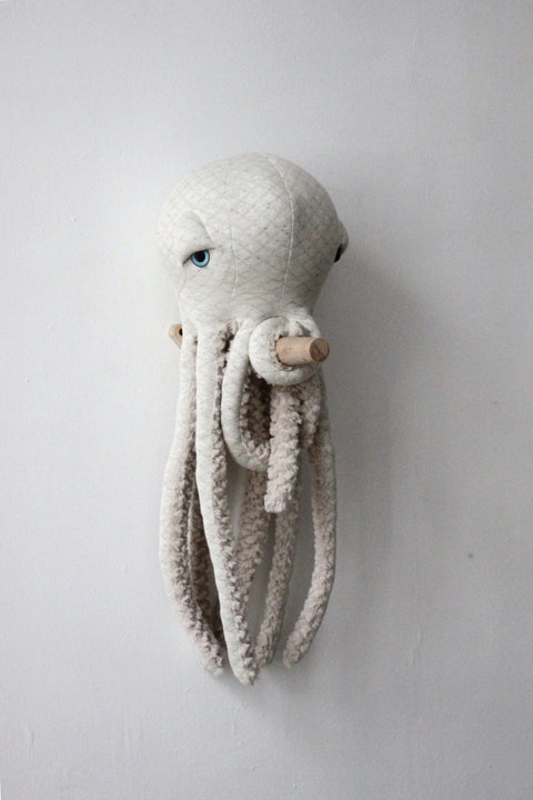 The Octopus Stuffed Animal Plushie Albino Small by BigStuffed
